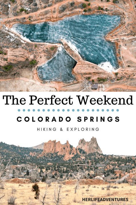 The Perfect Weekend in #Colorado Springs #weekend getaway itinerary covers where to stay, #hiking activities, hidden gems, and all the best stops for your #vacation in this beautiful #UStraveldestination via @herlifeadventures Colorado Springs Hikes, Weekend In Colorado, Colorado Springs Vacation, Colorado Hikes, Usa Nature, Colorado Travel Guide, Montana Travel, Road Trip To Colorado, Visit Colorado