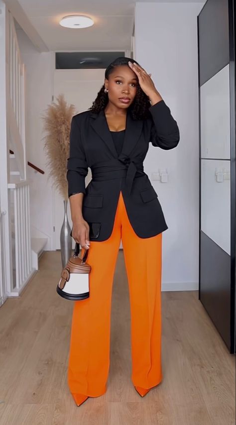 Blazer Outfits Office Business Casual, Cute Fall Professional Outfits, Outfit For Work Women, Baddie Business Outfits, Long Blazer Outfit, Baddie Business, Cute Professional Outfits, Fashionable Work Outfit, Blazer Outfits For Women