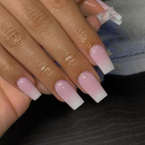 PRICES MAY VARY. 🤗【Natural Appearance】Ombre glue on nails Long nails look realistic and natural.Great length and super comfortable to wear.Some simple steps allow you to get the same impressive professional effect at home.Gradient pink nails press on feel almost weightless on your fingertips, making ombre press on nails medium Long perfect for comfortable everyday wear. 🤗【Perfectly Handmade ombre pink fake nails】Every ombre false nails medium Long is meticulously handmade by our team of experi Acrylic Nails Ombre Square, French Tip And Ombre Nails, Ombre Nails Square Medium, Cute Ombre Nail Designs, Pink And White Ombre Nails Short, Ombre Nails Designs Ideas, Medium Ombre Nails, Cute Nails Medium Length, Square Nails Ombre