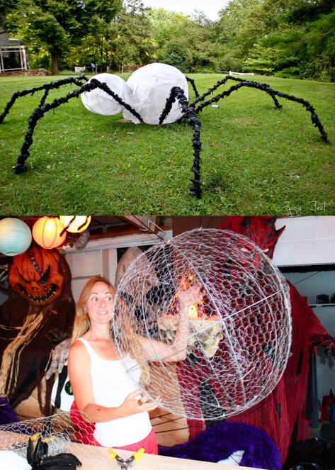 Diy Halloween Outdoor Decorations, Diy Halloween Yard, Diy Halloween Outdoor, Halloween Yard Decorations Diy, Diy Halloween Spider, Front Yard Halloween Decorations, Halloween Signs Diy, Halloween Yard Art, Halloween Diy Outdoor