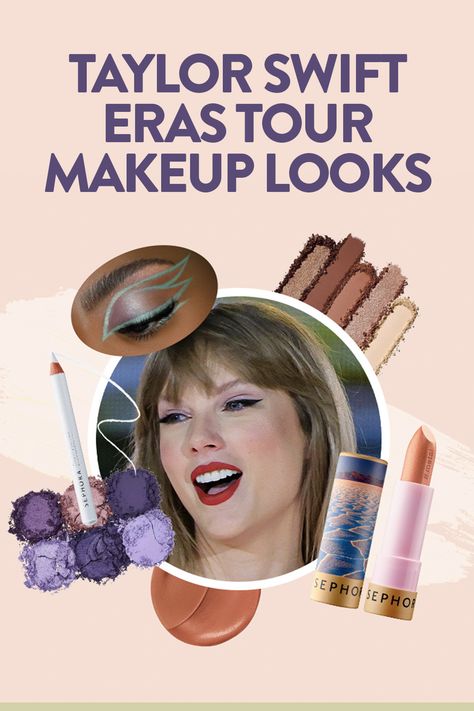 Taylor Swift Eras Tour Makeup Taylor Swift Eras Tour Makeup, The Eras Tour Makeup, Eras Tour Makeup, Taylor Swift Red Era, Pastel Eyeshadow Palette, Taylor Swift Makeup, Best Makeup Looks, Matte Red Lips, Concert Makeup