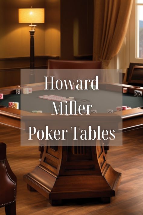 Howard Miller Poker Tables Discover the epitome of style and sophistication with the Howard Miller Poker Tables Collection. Melding exquisite design with unrivaled functionality, these tables redefine the art of gaming. Crafted with precision and showcasing Howard Miller's renowned craftsmanship, each piece is a statement of luxury. From traditional elegance to modern flair, this collection offers a diverse range of options to suit every taste. Poker Table Room Ideas, Modern Poker Table, Poker Table Ideas, Poker Table And Chairs, Villa Interiors, Poker Tables, Pub Games, Brown Cups, Howard Miller