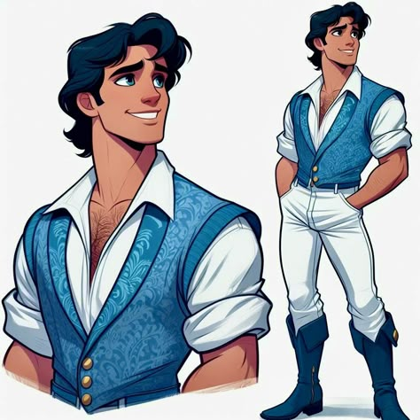 Prince Drawing, Disney Movie Art, Male Cartoon Characters, Drawing Superheroes, Animated Man, Disney Princess Fashion, Sailor Moon Fan Art, Princess Drawings, Disney Boys