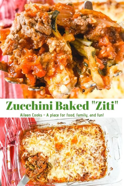 Zucchini baked ziti is the low carb version of the favorite Italian dish yet still gives you that cheesy comfort food feeling! You are going to want to bookmark this recipe because it's guaranteed to be a family favorite! Ziti Bake, Low Carb Low Fat Recipes, Low Carb Casseroles, Boiled Egg Diet Plan, Low Carb Zucchini, Boiled Egg Diet, Low Carb Baking, Baked Ziti, Low Carb Diet Recipes