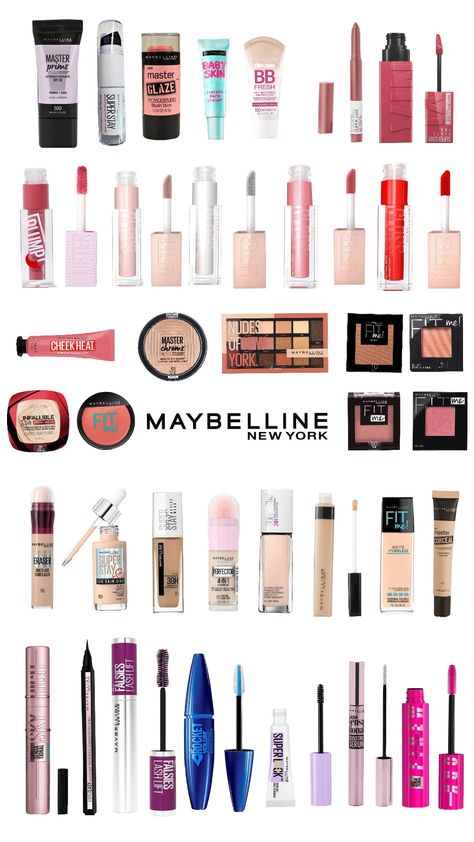 Maybelline #maybelline #makeup Gloss Maybelline, Maybelline Cosmetics, Maybelline Eyeshadow, Dream Makeup, Bday Gifts, Maybelline Makeup, Makeup Kit, Aesthetic Makeup, Makeup Products