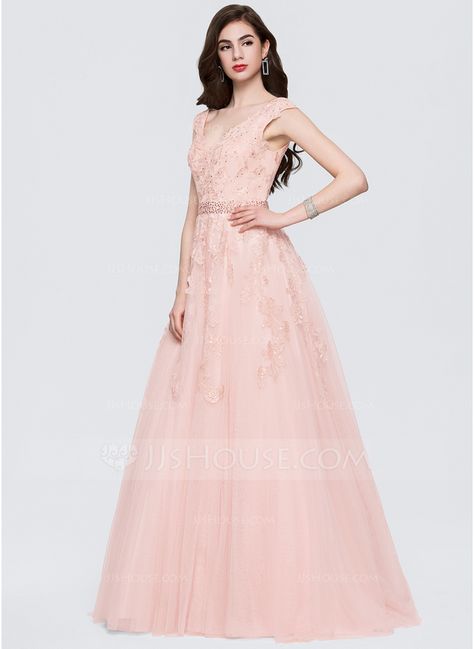 Dresses With Beading, Tulle Prom Dresses, Prom 2020, Pearl Pink, Prom Style, Pink Spring, Tulle Prom Dress, Sweet Dress, Model Dress