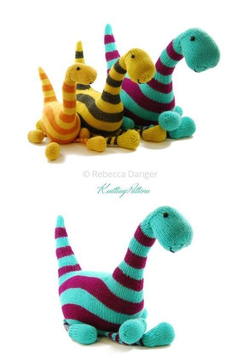 Knitted toys Knit Toys Free Pattern Stuffed Animals, Wool Toys, Knitted Stuffed Animals, Crochet Dinosaur Patterns, Knitting Patterns Boys, Knitted Doll Patterns, Knitted Toys Free Patterns, Knit Toys, Knitting Help