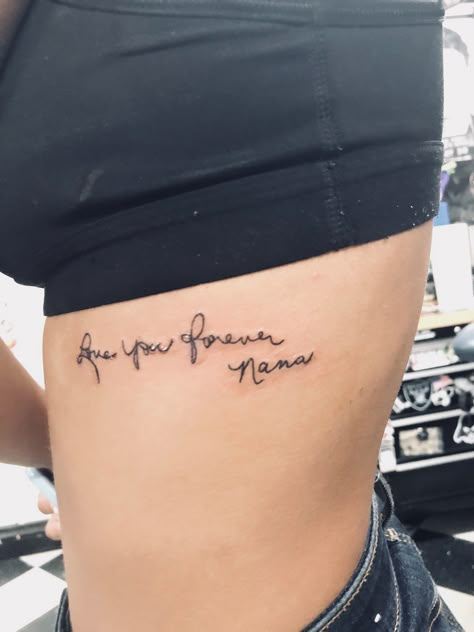 Nana Remembrance Tattoo, Tattoo Ideas For Nana, Tattoos Grandma Memorial, Nana And Granddaughter Tattoos, Tattoos To Honor Grandmother, Nan Tattoo Ideas, Tattoo For Nan, Nana Tattoo Ideas Grandmothers, Nana Memorial Tattoo