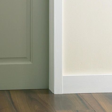 Howdens 4.2m Square White MDF Skirting Board | Howdens Floor Skirting, Mdf Skirting, Square Skirt, Cabinet Finishes, Skirting Boards, Joinery, Wood Furniture, No 1, Tile Floor