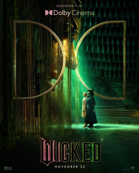 WICKED🩷💚 NOVEMBER.22ND.2024 (United States). "DISCOVER IT AT DOLBY CINEMA " 🎟️🍿📽️🎬 BOOK YOUR TICKETS NOW Ticket Sale is Open Now November.9th.2024 (Los Angeles). Wicked Poster, Elphaba Wicked, Wicked Musical, Cynthia Erivo, The New Mutants, Jazz Poster, The Darkest Minds, The Wonderful Wizard Of Oz, Fantasy Island