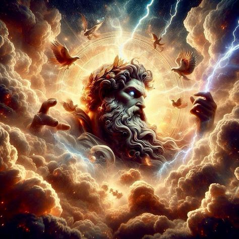 Behold the mighty Zeus, ruler of the heavens and wielder of lightning, in all his divine glory. 🌩️⚡️ #GreekMythology brought to life through the power of AI art. Witness the epic blend of ancient legend and modern technology.” #Zeus #GreekGods #Mythology #AIArt #DigitalArt #EpicArt #DivinePower #Lightning #ArtisticExpression #AncientLegends #GodOfThunder #CreativeArt #FantasyArt #MythicalCreatures #InstaArt God Of Lightning, Lightning Art, Greek Mythology Tattoos, Beautiful Angels, Angels Pictures, Mythology Tattoos, Beautiful Angels Pictures, Beautiful Art Pictures, Islamic Posters