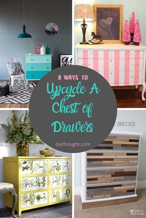 Recycled Chest Of Drawers, Upcycling Chest Of Drawers, Chest Of Drawers Upcycle Ideas, Small Chest Of Drawers Makeover, Repurposed Chest Of Drawers Diy Ideas, Upcycle Chest Of Drawers, Old Chest Of Drawers Makeover, Drawer Decor Ideas, Repurposed Chest Of Drawers