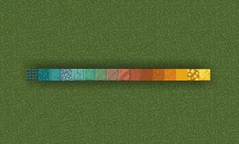 Minecraft Gradient Palette, Minecraft Wood Gradient, Minecraft Color Gradient, Minecraft Colour Gradient, Stone Gradient Minecraft, Minecraft Orange Gradient, Minecraft Building Palette, Minecraft Gradient, Minecraft Red Gradient