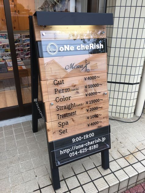 Coffee Shop A Frame Sign, Papan Menu Cafe, Cafe Sign Board, Signboard Design Ideas, Cafe Signboard, Signboard Design, Barber Shop Interior, Small Coffee Shop, Barbershop Design