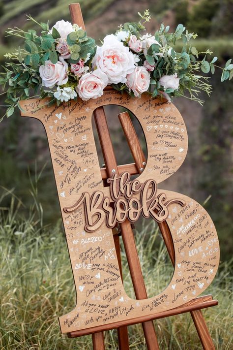 Sign Custom Wooden Letter Guest Book Wedding Guest Book | Etsy Letter Guest Book, Wedding Guest Book Unique, Wedding Guest Book Sign, בר מצווה, Guest Book Alternative, Wedding Guest Book Alternatives, Future Wedding Plans, Guest Book Sign, Guest Book Alternatives