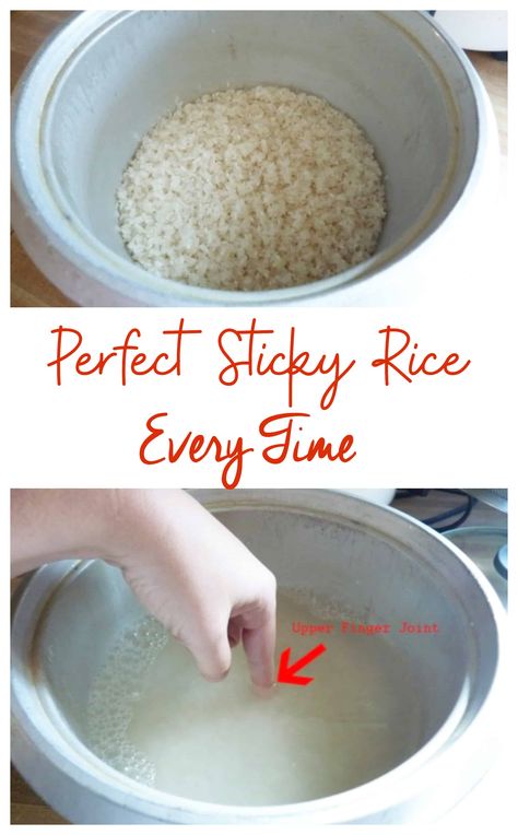 Sticky Rice Recipe Rice Cooker, Sticky Rice Cake Recipe, Sticky Rice Thai, Mango Sticky Rice Recipe, Coconut Sticky Rice, Sticky Rice Cakes, Rice Maker, Sweet Sticky Rice, Rice On The Stove