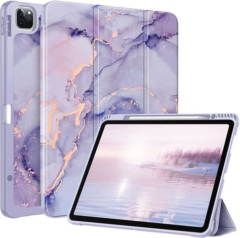 Lilac Marble, Unicornios Wallpaper, Apple Ipad Accessories, Cute Ipad Cases, Apple Ipad Case, Bling Phone Cases, Stylish Iphone Cases, Marble Case, Keyboard Case