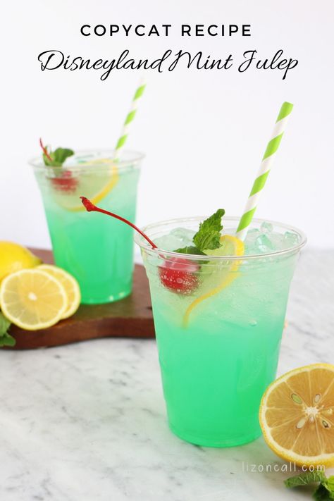 Mint Julep Recipe Disneyland, Mint Julep Recipe Non Alcoholic, Disneyland Recipes, Easy Party Punch, Julep Recipe, Mint Julep Recipe, Easy Punch Recipes, Party Punch Recipes, Recipes Drinks