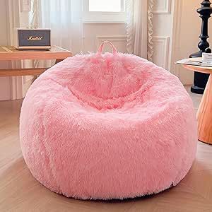 Cute Bean Bags, Bean Couch, Pink Beanbag, Been Bag, Make A Bean Bag Chair, Fluffy Bean Bag Chair, Comfy Bean Bag, Fluffy Chair, Coquette Bedroom