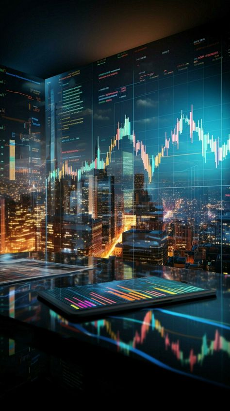 Complex financial data reveals insights into economic trends and business performance. Vertical Mobile Wallpaper AI Generated Share Market Wallpaper, Economics Wallpaper, Forex Wallpaper, Stock Market Wallpaper, Trading Background, Trading Photo, Trading Wallpaper, Market Wallpaper, Complex Background