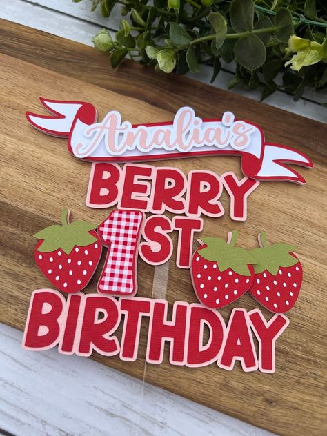 Birthday Strawberry Romper Bubble, … curated on LTK Berry Birthday Party Decorations, Berry 1st Birthday Party Decorations Diy, Berry First Birthday Sign, Strawberry First Birthday Theme Decor, Berry First Birthday Cake Topper, First Birthday Berry Theme, Berry First Birthday Banner, Strawberry First Birthday Pictures, Sweet One First Birthday Strawberry