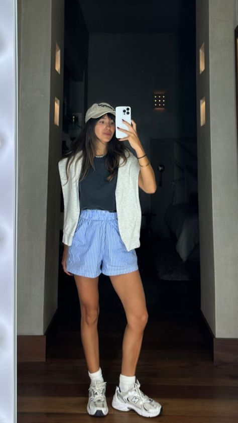 Boxer Shorts Outfit, Nashville Outfits, City Outfits, Summer Fits, 가을 패션, Boxer Shorts, Spring Summer Outfits, Street Styles, Outfits Casuales