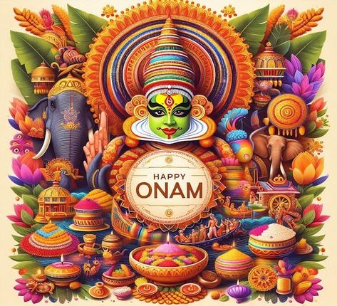 This Beautiful illustration is illustrated for Indian festival Happy Onam Indian Festival Illustration, Pookalam Design, Festival Illustration, Onam Festival, Happy Onam, Indian Festival, Free Business Card Mockup, Beautiful Illustration, Business Card Maker