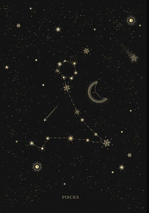 Pisces Star Constellation, Spiritual Being, Libra Art, Pisces Constellation, كاميرات مراقبة, Wallpaper Notebook, Astrology Pisces, Goth Wallpaper, Witchy Wallpaper