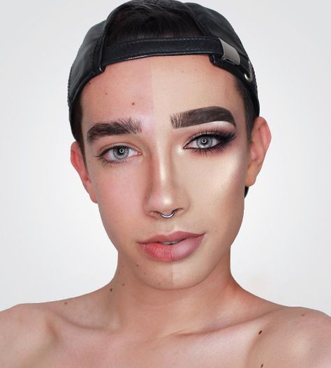 CoverGirl Just Announced Its First Male Face — & He Couldn't Be More Deserving  #refinery29  http://www.refinery29.com/2016/10/126003/covergirl-first-male-model-james-charles#slide-13  ... Men Make Up Natural, Half Face Makeup, Korean Beauty Tips, Make Up Natural, Charles James, Power Of Makeup, Male Makeup, Beauty Games, Half Face