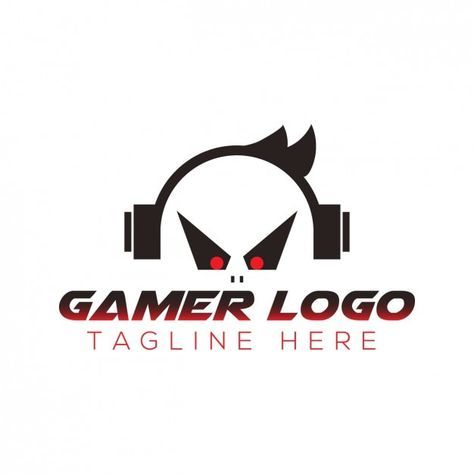 Free vector gamer logo with tagline | Free Vector #Freepik #freevector #business-logo #company-logo #brand-logo #logo