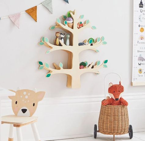 Woodland Room, Woodland Bedroom, Woodland Nursery Girl, Woodland Tree, Tree Shelf, Alternative Gifts, Woodland Nursery Theme, Woodland Animal Nursery, Nursery Storage