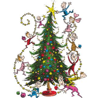 Dr-Seuss - Christmas Tree The Grinch Christmas Tree, Santa House, Grinch Trees, Whoville Christmas, The Grinch Christmas, Grinch Christmas Tree, Holiday Canvas, Grinch Christmas Decorations, Merry Grinchmas