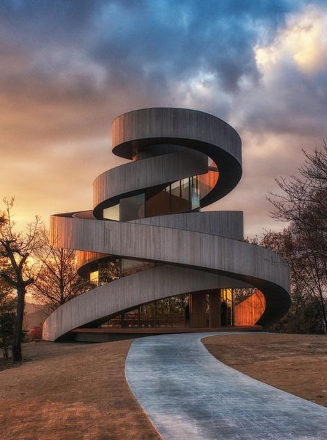 "Ribbon Chapel" ~ by Hiroshi Nakamura & NAP Co., Ltd. ~ Miks' Pics "Modern Architecture" board @ http://www.pinterest.com/msmgish/modern-architecture/ Onomichi Japan, Ribbon Chapel, Hiroshi Nakamura, Architecture Cool, Architecture Unique, مركز ثقافي, Modern Architecture Building, Interesting Buildings, Amazing Buildings