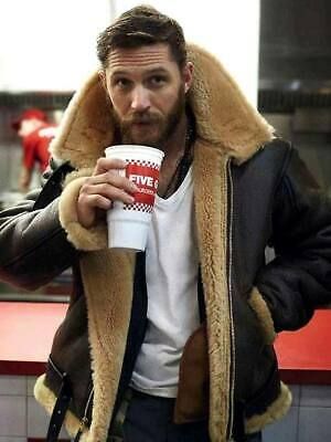 Mens Fur, Mens Fashion Rugged, Men's Leather Jacket, Real Leather Jacket, Tom Hardy, Leather Motorcycle Jacket, Mens Winter Fashion, Brown Leather Jacket, Shearling Jacket