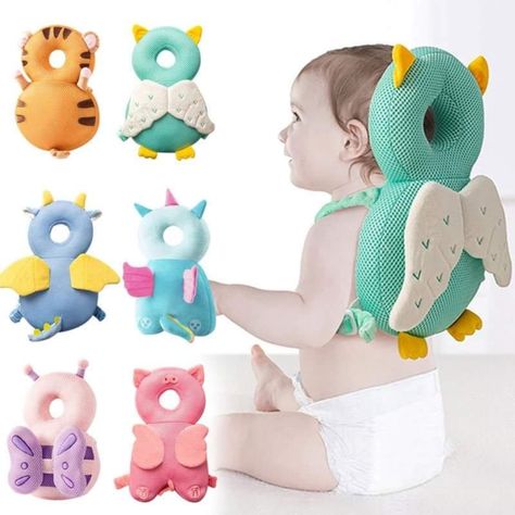 Toddler Baby Head Protector Safety Pad Cushion Back Prevent Injured Butterfly Baby Head Protector, Head Pillow, Head Protection, Haken Baby, Toddler Age, Cute Pillows, Kids Pillows, Baby Head, Baby Safety