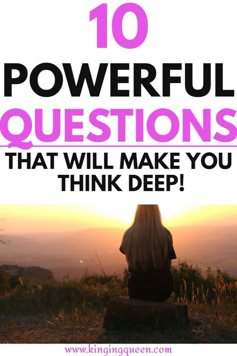 questions about life that make you think Questions That Make You Think, Questions About Life, Powerful Questions, Purpose Of Life, Personal Growth Quotes, Black Bloggers, Think Deeply, Life Questions, Best Blogs