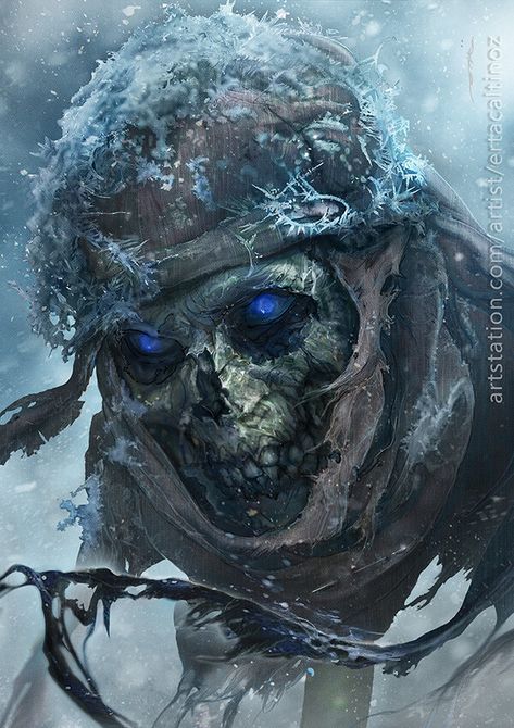 "Septa Mordane" by Ertaç Altınöz Ice Zombie, Batman Horror, Horror Concept, Sarah Kerrigan, Dnd Creatures, Icewind Dale, Valar Dohaeris, Zombie Monster, Nevada Usa