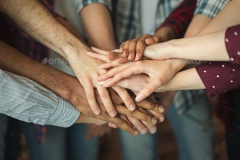 Group of friends holding hands together by Prostock-studio. Friendship and teamwork. Multiethnic company of friends stacked hands together, copy space#hands, #Prostock, #studio, #Group Friends Holding Hands, Friends Group Photo, Erin Brockovich, Friendship Photography, Government Website, Ladies Club, Hand Photography, All Jokes, Hand Photo