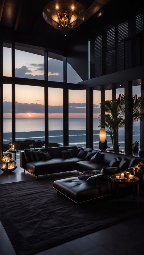 Dark luxury house on a beach Dream Chasers, Double Bed Designs, Dark Modern, Minimalist Bed, Bed Design Modern, H Design, Bad Design, Money Goals, Elegant Bedroom