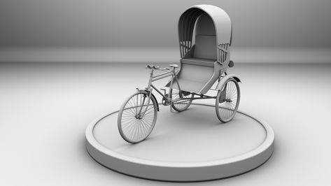 3D Cycle Rickshaw  Model, ChAndu Cool on ArtStation at https://www.artstation.com/artwork/RYmVPE Cycle Rickshaw, Old Cycle, 3d Inspiration, 3d Props, Vintage Cycles, Cycling, Layout, Quick Saves