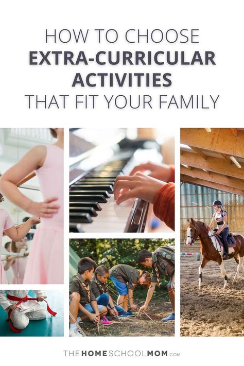 How to choose extra-curricular activities for your homeschooler that fit your family's values, schedule, budget, and lifestyle. Homeschool Extra Curricular Activities, Curricular Activities, Extracurricular Activities, Extra Curricular Activities, Extra Curricular, Family Values, Growth Mindset, You Choose, Activities For Kids