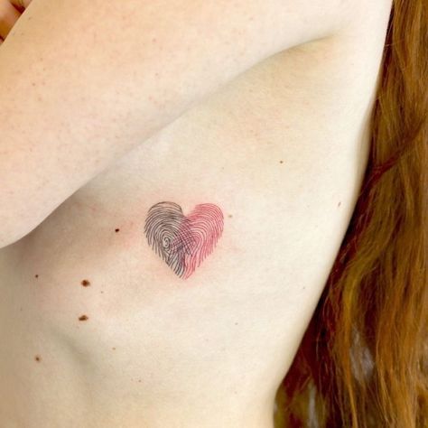 Hase Tattoos, Fingerprint Tattoo, Fingerprint Heart Tattoos, Fingerprint Tattoos, Maching Tattoos, Fingerprint Heart, Парные Тату, Classy Tattoos, Finger Print