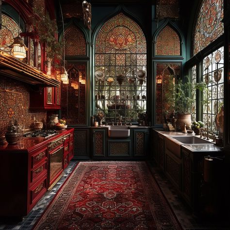 Architecture & Design - Designer: @kaveh__dadgar [IG] | Facebook Arabian House Design, Victorian Mansion Interior, Indian House Interior, Interior Design Indian, Indian Houses, Indian Interior Design, Gothic Interior, Old Victorian Homes, Victorian Interior