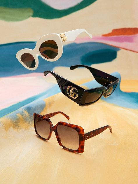 SS21 SUNGLASSES STILL LIFE - FASHION & CREATIVE DIRECTION BY CHRIS HOBBS FOR MATCHESFASHION Sunglasses Still Life, Sleek Sunglasses, Fashion Creative, Gucci Gucci, Acetate Sunglasses, Creative Direction, Sunglasses Shop, Life Photography, Media Design