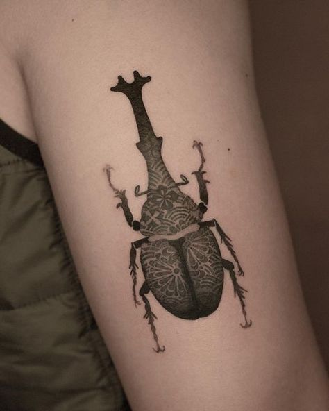 Beetle Tattoo Elbow, Weevil Tattoo, Japanese Beetle, Beetle Tattoo, Bug Tattoo, Sternum Tattoo, Fairy Tattoo, Thigh Tattoos Women, Best Sleeve Tattoos