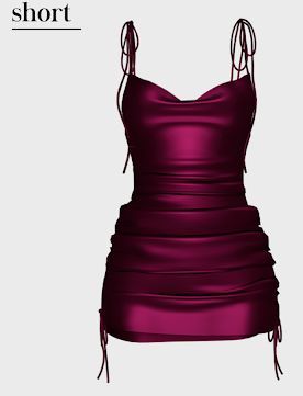 Satin Dress Short, Sims 4 Dresses, A Line Shorts, The Sims 4, Satin Dress, Dress Short, Satin Dresses, The Sims, Sims 4