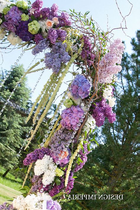 One beautiful arch design is ideal for any ceremony. Brides adore this one for adding flair. Save this inspiration to your dream arch collection. Wisteria Wedding Arch, Purple Wedding Arch, Garden Wedding Arch, Wisteria Wedding, A Moment To Remember, Wedding Arches, Arch Design, Future Bride, Ideal Wedding