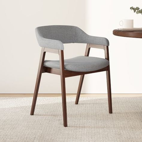 Modern Kitchen & Dining Chairs | West Elm Small Table And Chairs, Stylish Dining Room, Gray Dining Chairs, Small Dining Table, Mid Century Dining, Contemporary Dining Chairs, Fabric Dining Chairs, Furniture Dining Chairs, Modern Dining Chairs