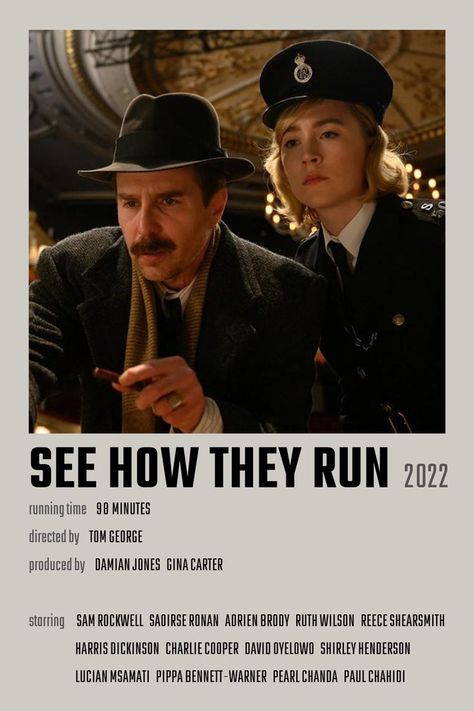 See How They Run Movie Poster Run Movie Poster, Run Movie, Run Film, See How They Run, Fashion Documentaries, Night Film, Movie To Watch List, Chick Flicks, The Best Films