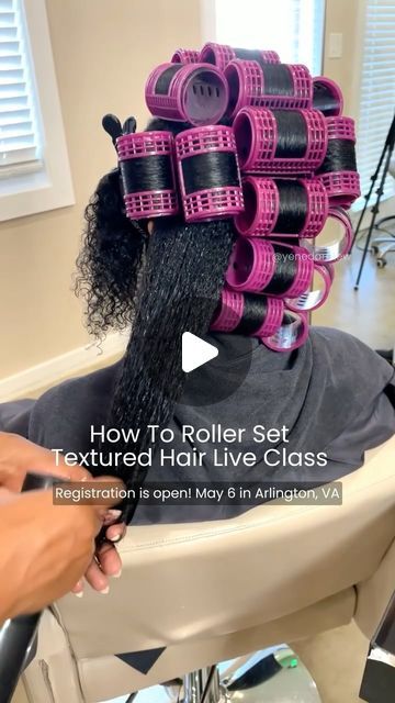 Hair Roller Setting Patterns, Set Curls With Rollers, Wet Set On Natural Hair, Rollers In Curly Hair, Natural Hair Roller Set Styles 4c, How To Roller Set Relaxed Hair, Tension Rollers Natural Hair, Roller Set 4c Natural Hair, Rods Hairstyles For Black Women